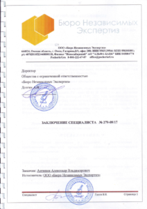 Заключение специалиста № 279-09/17, Паспорт РФ